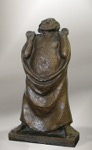 23. Bronze, signiert, Gustempel H. Noack, Berlin, Laur 158, Hhe 522 mm 1910/1911