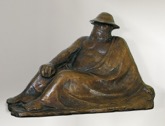28. Bronze, signiert, Gustempel H. Noack, Berlin, Laur 160, Hhe 352 mm 1910/1911
