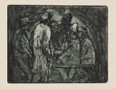 46. Original-Radierung, Andruck vor der Schrift auf grerem Papier,
Schiefler/Mosel R 38/IV, 152 x 194 mm 1906