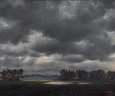 21. l auf Leinen, monogrammiert, datiert, rckseitig: signiert, datiert, bezeichnet, 250 x 300 mm 1997