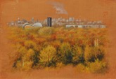48. l auf Leinen, mit Stempelsignatur, datiert, rckseitig: signiert,
datiert, bezeichnet, 350 x 500 mm 2003
