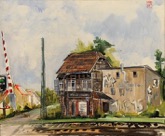 61. Gouache auf Leinen, mit Stempelsignatur, datiert,
rckseitig: signiert, datiert, bezeichnet, 500 x 600 mm 2018