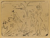 42. Lithographie, signiert, rckseitig Stempel von Ferdinand Mller, 
Karsch 49, 326 x 433 mm 1914<br><br>Handdruck des Knstlers vom alten Stein. Eines von zwei bekannten Exemplaren.